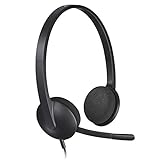 Logitech USB Headset H340, Stereo, USB Headset for Windows and Mac - Black