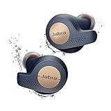 Jabra Elite Active 65t Alexa Enabled True Wireless Sports Earbuds with Charging Case – Copper Blue (Renewed)