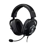 Logitech G Pro X Wired Gaming Headset: Blue VO!CE Detachable Boom Mic, DTS 7.1, 50 mm Drivers, USB/3.5mm Aux, Spare Memory Foam Ear Pads, USB DAC & Bag Included, for PC, Xbox, PS5, PS4 - Black - G Pro X Wired Gaming Headset