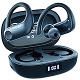 TREBLAB X3 Pro - Workout True Wireless Earbuds, Comfortable Earhooks, Bluetooth 5.3, Punchy Bass, Noise Isolation, 145H Playtime, IPX5 Waterproof, Sweatproof, 2 Mics for Calls, Sport Bluetooth Earbuds