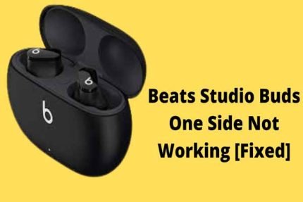 beats studio buds one side not working