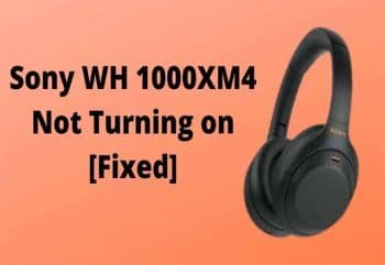 sony wh 1000xm4 not turning on