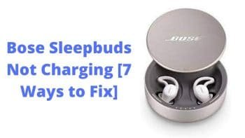 bose sleepbuds not charging