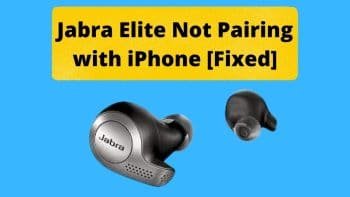 jabra elite not pairing with iphone