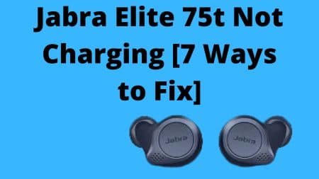 jabra elite 75t not charging