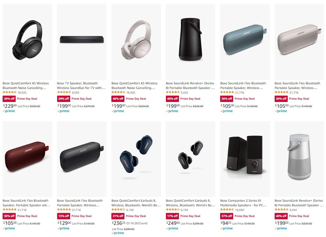 bose prime day deals